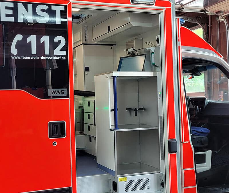 Disinfection in ambulances